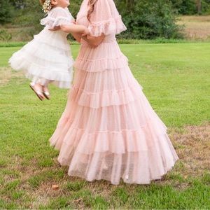 Preloved fairytale dress wore just for a mommy and baby photoshoot